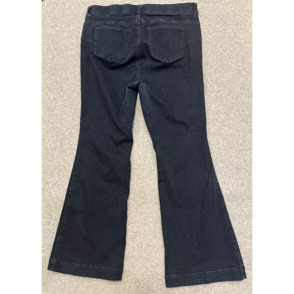 Torrid Bombshell Flare Jeans Dark Wash Premium Stretch Plus Size 18R Indigo - Picture 9 of 12